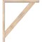 Ekena Millwork Traditional Block Smooth Bracket w/ Offset Brace, Douglas Fir, 3 1/2"W x 28"D x 32"H BKT0402X28X32TRA05SDF - alternate 2